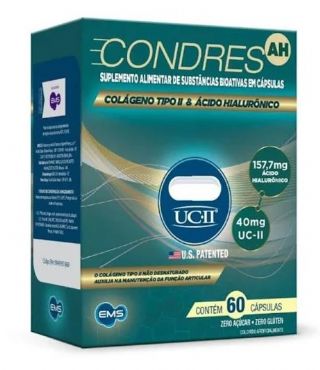 Condres HA + cido Hialurnico caixa com 60 cpsulas