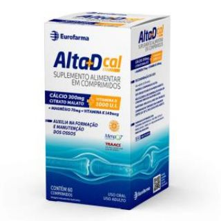 Alta D Cal Eurofarma frasco com 60 comprimidos + 12 Comprimidos